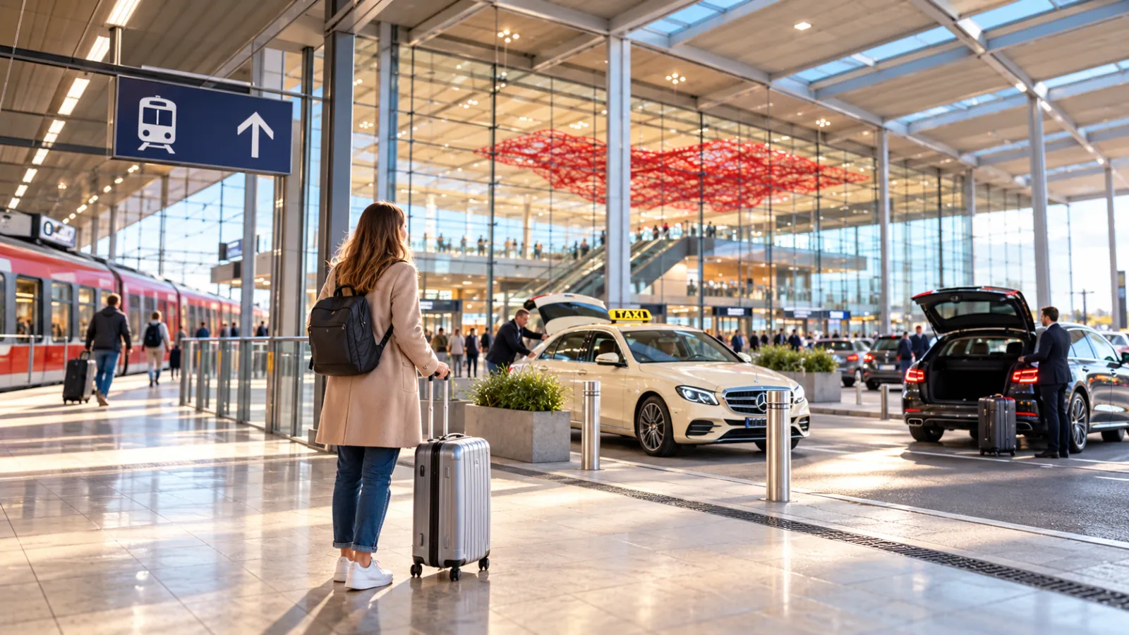 Privater Transfer, Taxi, Uber oder Bahn vom BER: Was passt am besten?