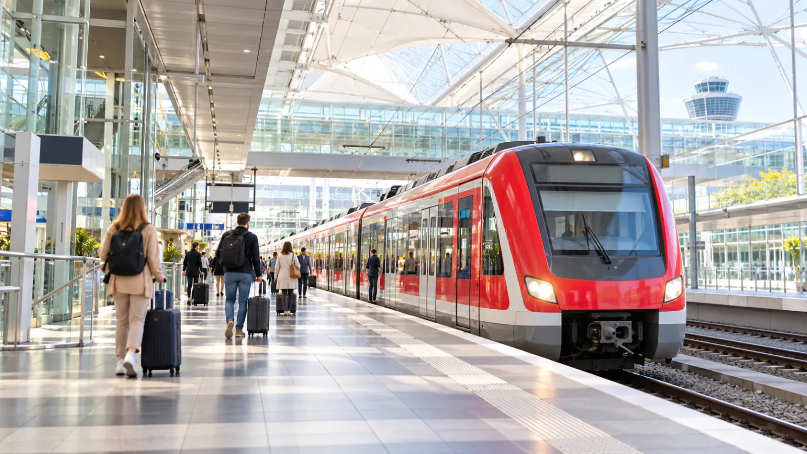 Flughafen München zum Hauptbahnhof: S-Bahn, Bus, Taxi oder Transfer?