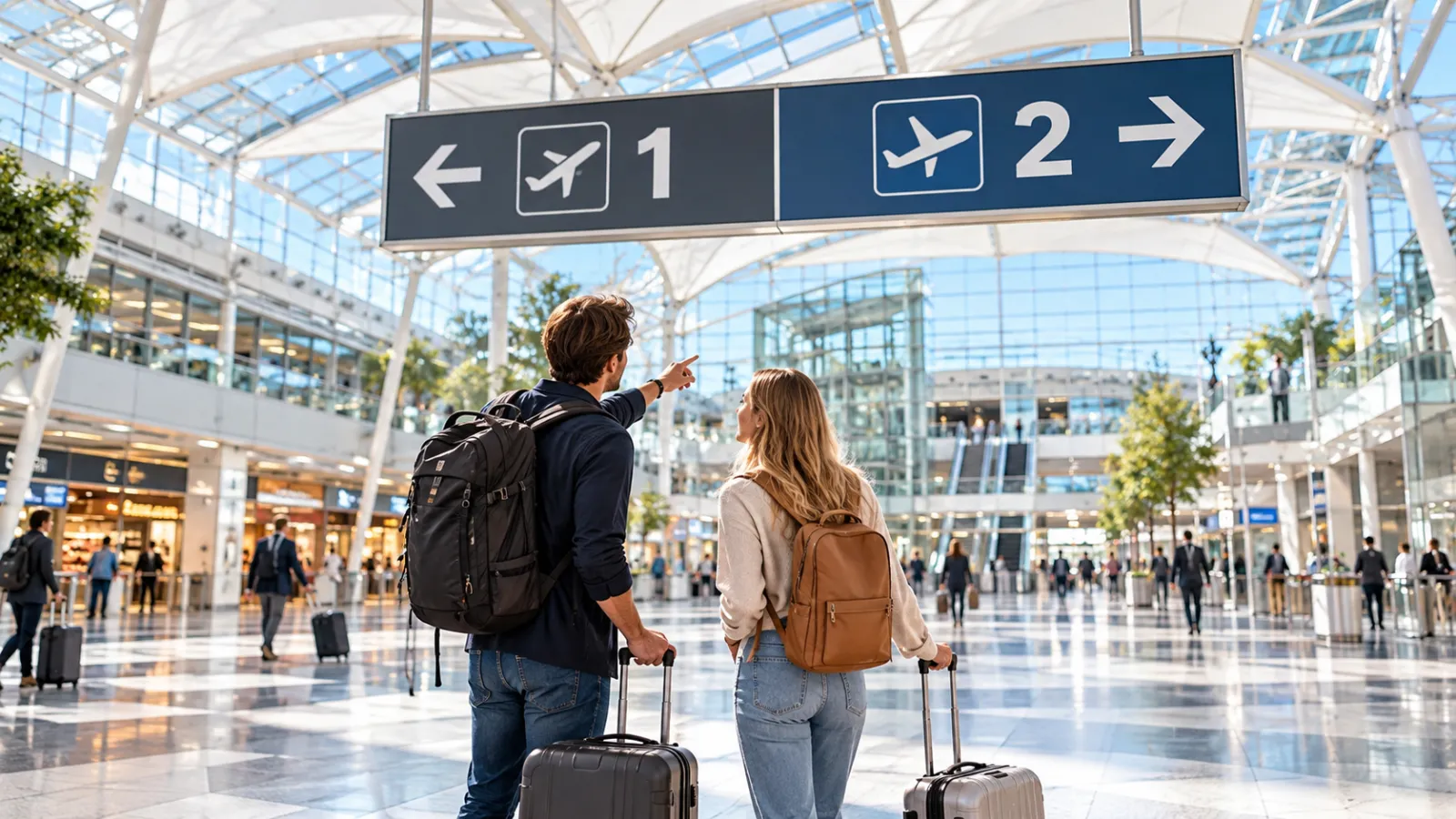 Terminal 1 oder Terminal 2 am Flughafen München – wo muss ich hin?