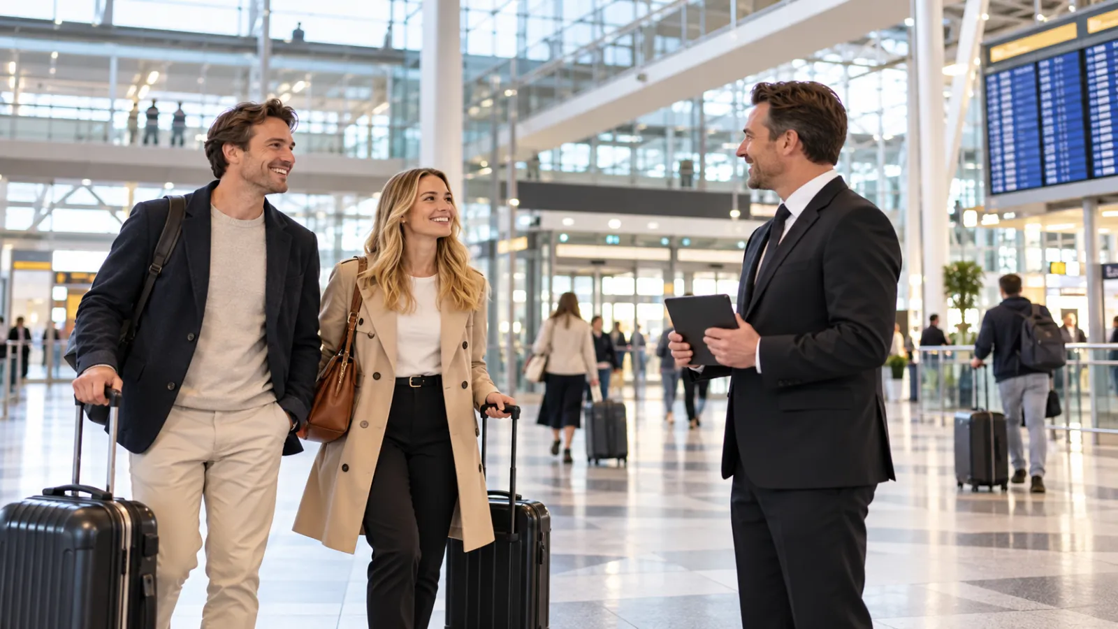 Wo treffe ich meinen Fahrer am Flughafen München?