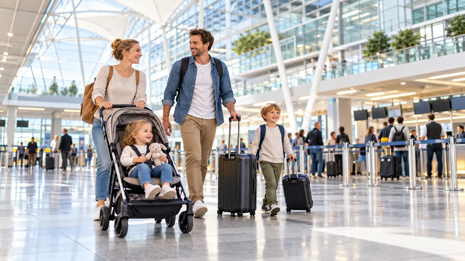 Mit Baby zum Flughafen München: Der komplette Familien-Ratgeber